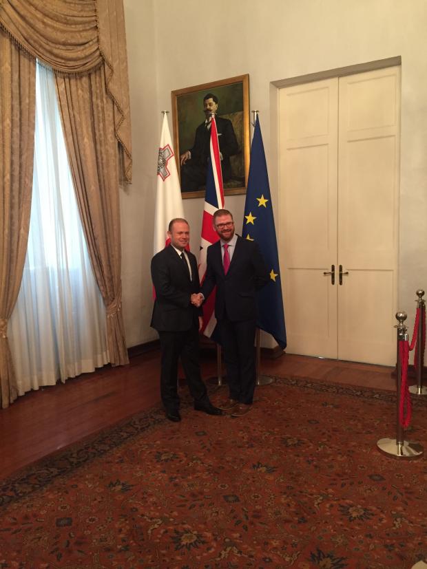Hamilton welcomes constructive discussion with the Prime Minister of Malta 